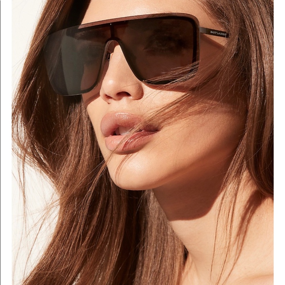 Saint Laurent Women’s shield sunglasses 99 mm